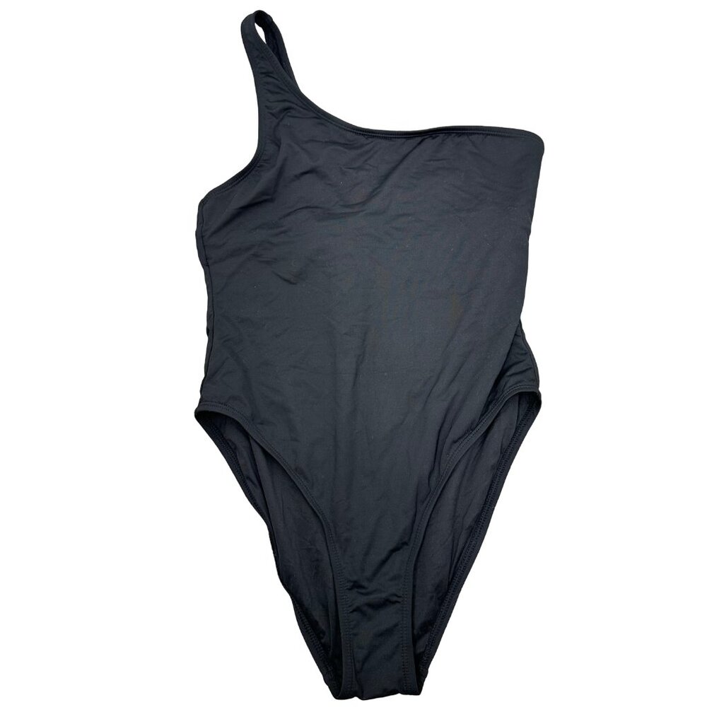 Andie Black One-Shoulder Swim One Piece